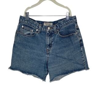 Vintage LONDONJEAN Classic Blue Denim Shorts womens size 6